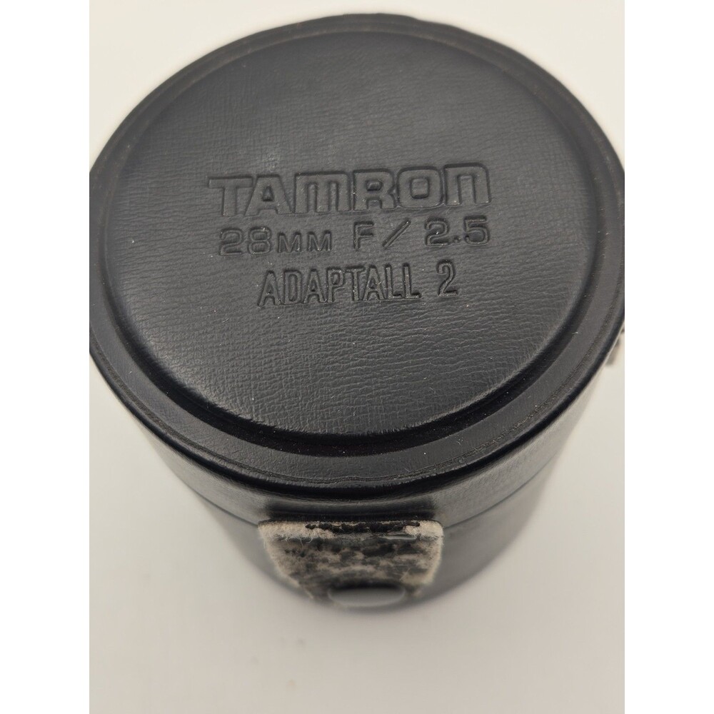 TAMRON Cylindrical Hard Lens Case 28mm F/2.5 Adaptall 2 Snap Close 02B CASE ONLY